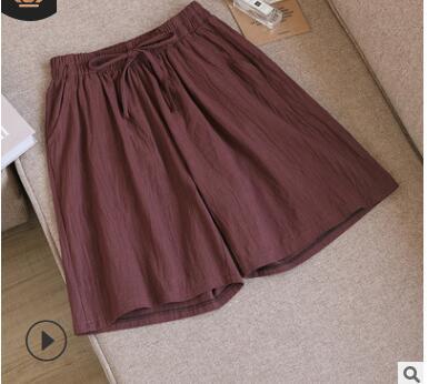 Women Shorts Casual Drawstring Elastic Waist-WF00525-Veeddydropshipping