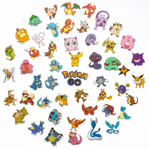 10/30/50/100Pcs Kawaii Pikachu Pokemon Stickers Motorcycle Phone-TB01631-Veeddydropshipping