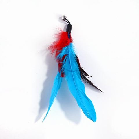 Funny Cat Stick Toy Furry Feather with Bell-HA01359-Veeddydropshipping