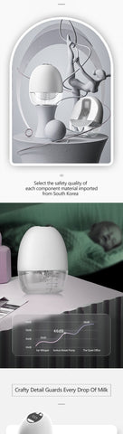 Wearable Breast Pump Silent Hands Free  LED Automatic Electric Milker Portable-TB00669-Veeddydropshipping