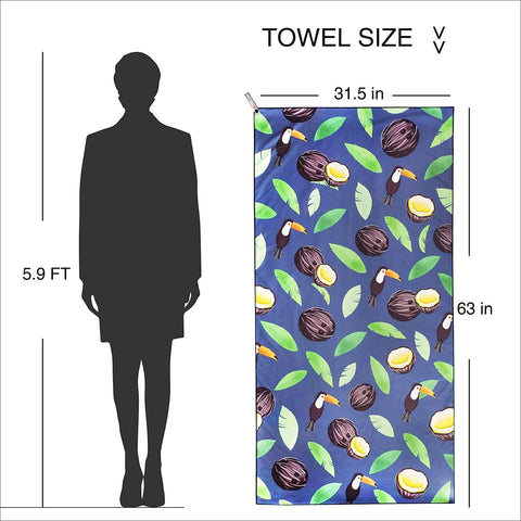 Super Absorbent Compact Lightweight Fast Drying Camping Beach Towels-OS00210-Veeddydropshipping