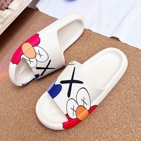 Slides Soft Non-Slip Cute Cartoon Home Shoes Bathroom-BS01072-Veeddydropshipping