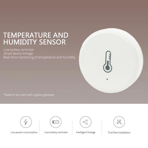 Tuya ZigBee Temperature and Humidity Sensor Remote Monitor Smart Life-TI01040-Veeddydropshipping