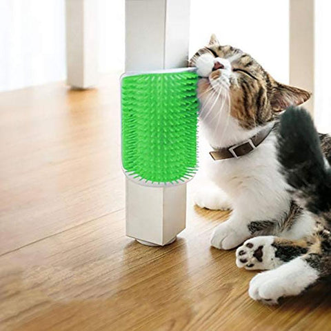 Cat Corner Brush Comb Arch Plastic Scratcher-HA01441-Veeddydropshipping