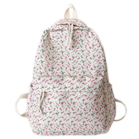 Backpack Women Travel Flower School Bag Preppy Bookbag-BS00023-Veeddydropshipping