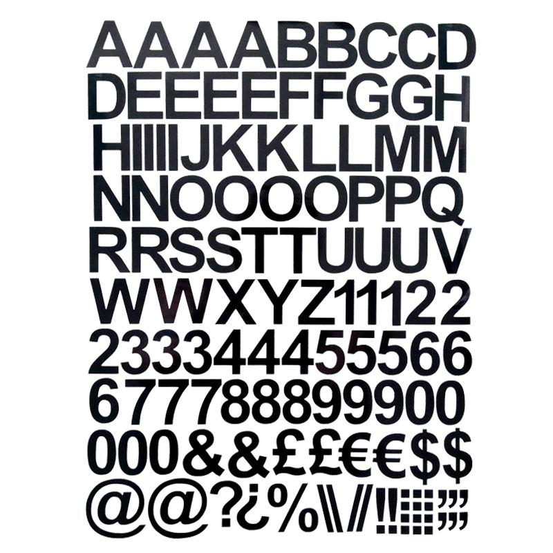 ADHESIVE VINYL LETTERS &amp; NUMBERS UPPER STICKERS-AM00820-Veeddydropshipping