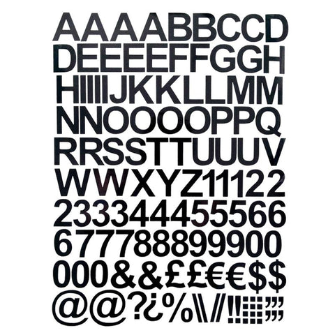 ADHESIVE VINYL LETTERS &amp; NUMBERS UPPER STICKERS-AM00820-Veeddydropshipping