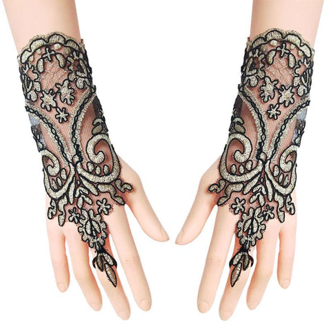 Lace Gloves Bow Sleeves Sexy Women-WF01233-Veeddydropshipping
