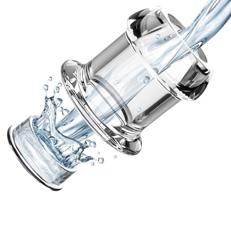 Hollow Speculum Peeking Anal Beads Butt Plug with Stopper Expander Tunnel -BH01226-Veeddydropshipping