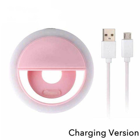 USB Charge Led Selfie Ring Light Mobile Phone Lens Selfie Lamp Ring for iPhone 14 13 Pro Max-PA00829-Veeddydropshipping