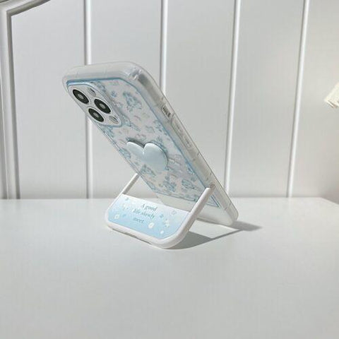 Girls Cute 3D Love Heart Kickstand Phone Case For iPhone 11 13 12 Pro Max XR 8 7-PA00121-Veeddydropshipping