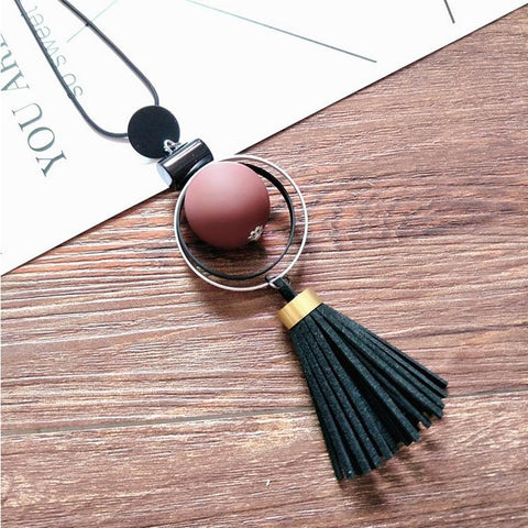 Tassel Long Sweater Chain Necklace Fashion Women Jewelry -JW01248-Veeddydropshipping