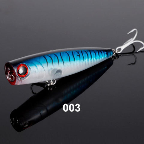 105mm 24g Topwater Popper Fishing Lures Wobblers Long Casting Artificial Hard -OS00376-Veeddydropshipping