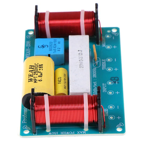 1pc Speaker 3 Way Audio Frequency Divider Treble + Midrange + Bass -CE00902-Veeddydropshipping
