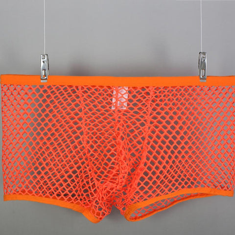 Boxer Shorts Fashion Hollow Out boxer Mens Boxershorts Mesh Sexy-MF01715-Veeddydropshipping