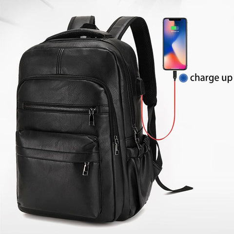 Teenage Backpacks Retro Fashion Schoolbag Man Multifunctional-BS00287-Veeddydropshipping