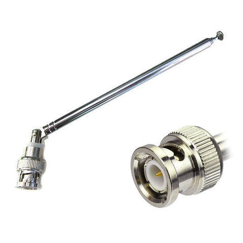 FM Radio Antenna BNC Connector Telescopic Aerial 0.7m Stainless Steel-CE00937-Veeddydropshipping