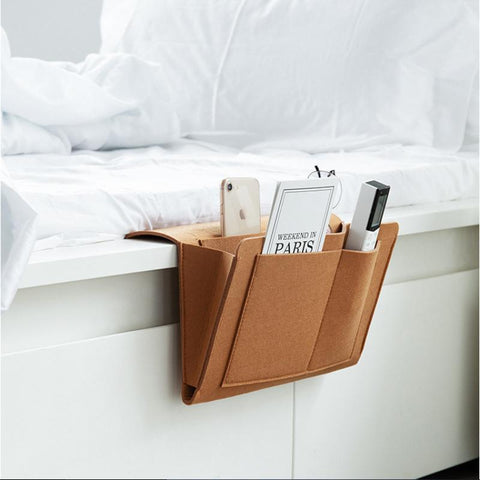 Felt Bedside Storage Bag Pouch Bed Desk-HA00824-Veeddydropshipping