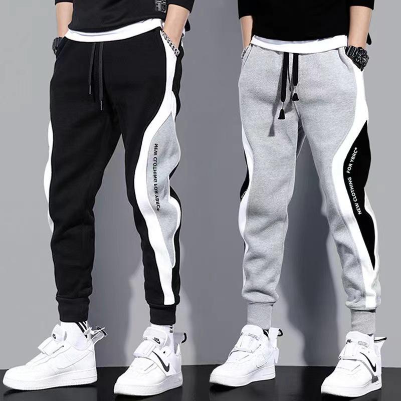 Men Ribbons Harem Jogging Pants Male Slim Fit-MF00373-Veeddydropshipping
