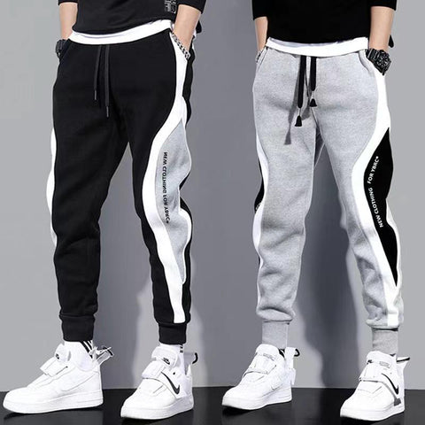 Men Ribbons Harem Jogging Pants Male Slim Fit-MF00373-Veeddydropshipping