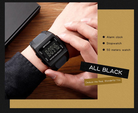 Fashion Watches Men Big Dial Screen Sport Watch Waterproof -JW00724-Veeddydropshipping