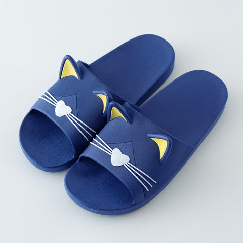 Sandals Cartoon Cats Flip Flops Men Couple&#39;s-BS01192-Veeddydropshipping
