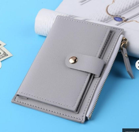 Purse Mini Hasp Solid Multi-Cards Holder Coin Short Wallets-BS00653-Veeddydropshipping