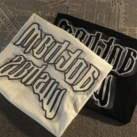 European and American retro dark angel short sleeved T-shirt trend-Veeddydropshipping