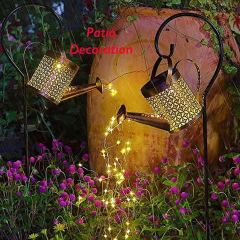 Watering Can Solar Lamp Hanging Kettle Lantern Light Waterproof Garden-TI00849-Veeddydropshipping