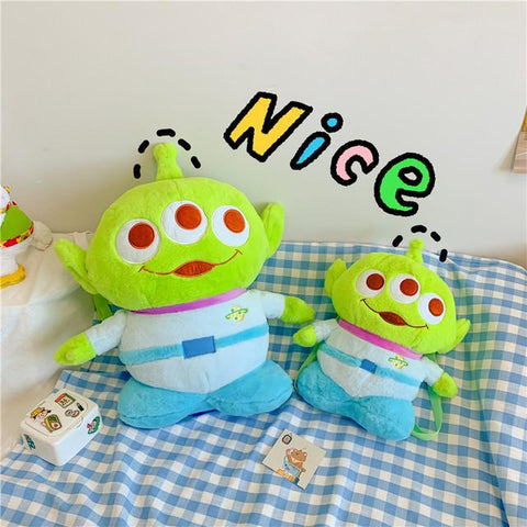 Disney Plush Backpack Toy Story 3 Anime Character Alien-TB00052-Veeddydropshipping