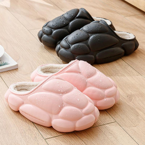 Thickened padded fashion solid color cotton slippers Autumn-BS01243-Veeddydropshipping