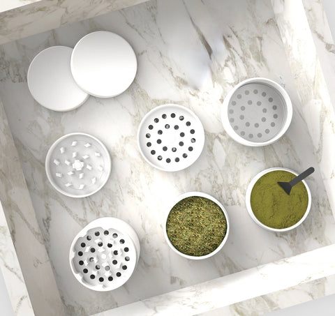 Spice Grinder White Nonstick Ceramic Coating-HA01003-Veeddydropshipping