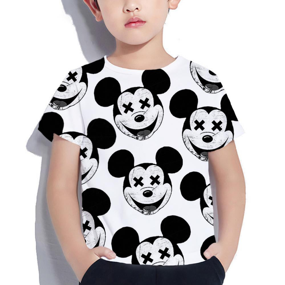 New Summer Minnie Children T-shirt Kawaii Disney T Shirt Mickey-TB01167-Veeddydropshipping