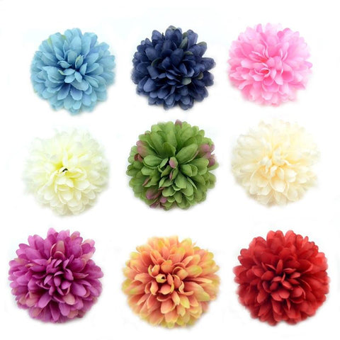 Silk Artificial Flower Head Hydrangea Wedding Decoration-HA00744-Veeddydropshipping