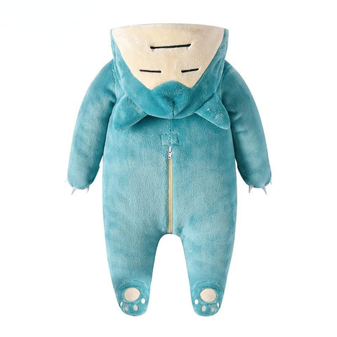 Baby 0-3Y Bodysuits Boys Girls Anime Kigurumis Green Onesie-Veeddydropshipping-2
