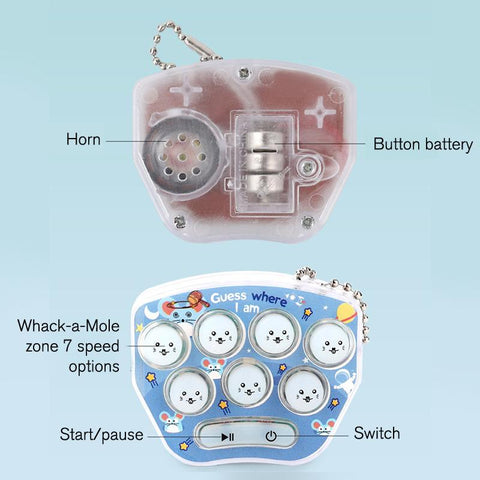 Mini Portable Game Console Keychain Children Handheld Game Console Toy Puzzle-CE01498-Veeddydropshipping