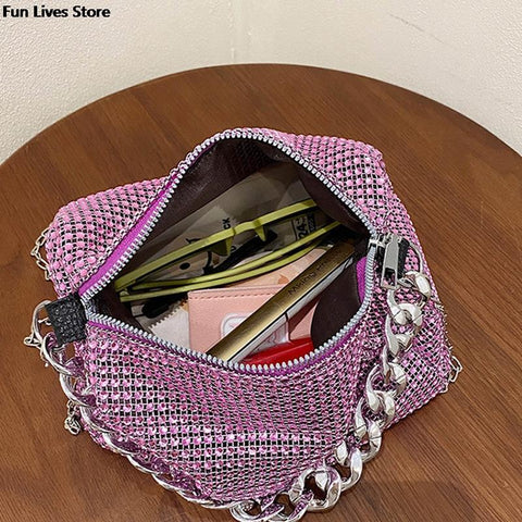 Party Popular Handbags Women Trendy Totes Bag Ladies Chains-BS00407-Veeddydropshipping