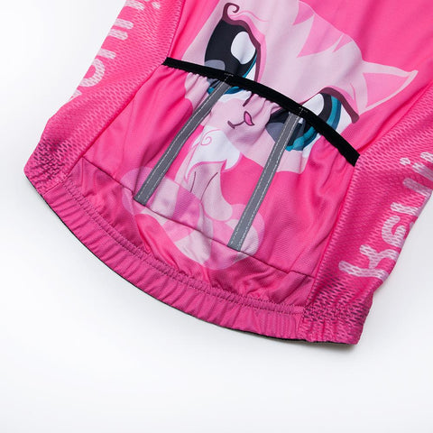 Cycling Jersey Set Boy Girl Short Sleeve Summer MTB Cycle Clothing Child Bicycle-OS01130-Veeddydropshipping