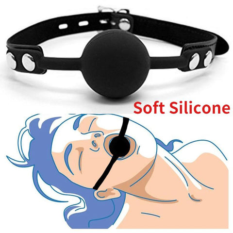 Soft Silicone Gag Ball Sex Toys Open Mouth Gag BDSM Bondage Mouth Ball Woman -BH01277-Veeddydropshipping