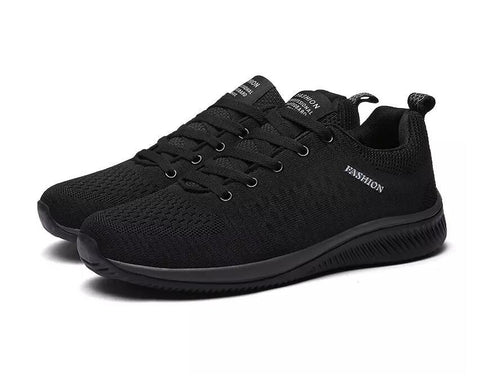 Autumn Light Comfortable Lace-up Shoes Black Sports-BS01383-Veeddydropshipping