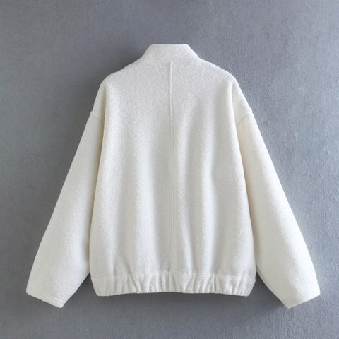Fashion leisure Jacket Coat Vintage Long Sleeve-WF00158-Veeddydropshipping