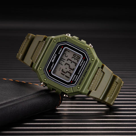 Mens Watches Luxury Led Electronic Clock Waterproof Square-JW00742-Veeddydropshipping