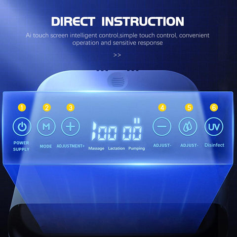 Electric Breast Pump Silent and Painless Fully Automatic and UV Sterilizer-TB00647-Veeddydropshipping