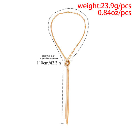 Sexy Adjustable Snake Bone Chain Necklace  -JW00247-Veeddydropshipping