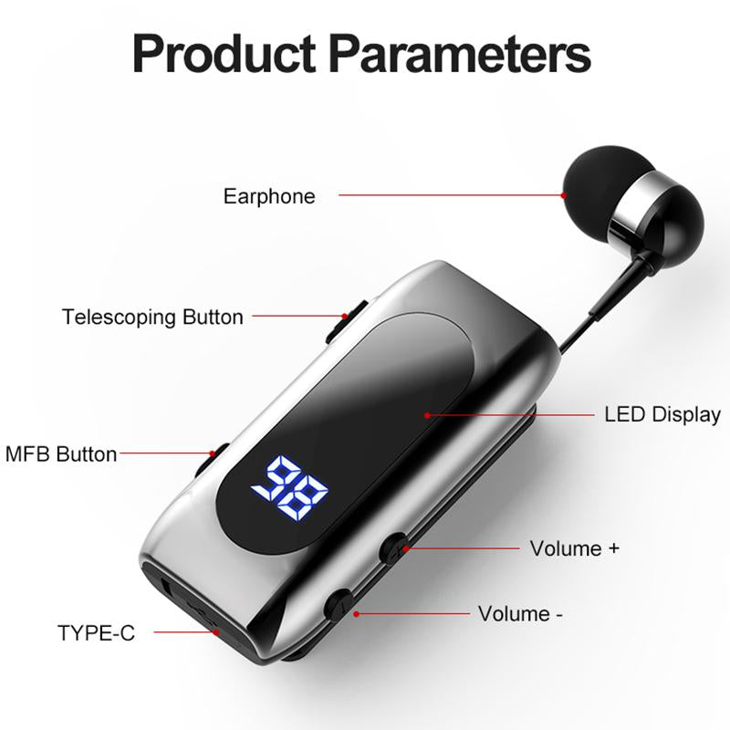 Earphone Bluetooth with Wire Headphone Call-Veeddydropshipping