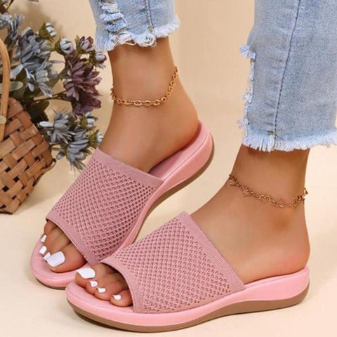 Women Shoe Slip On Breathable Sandals Ladies Slipper Elegant-BS00867-Veeddydropshipping