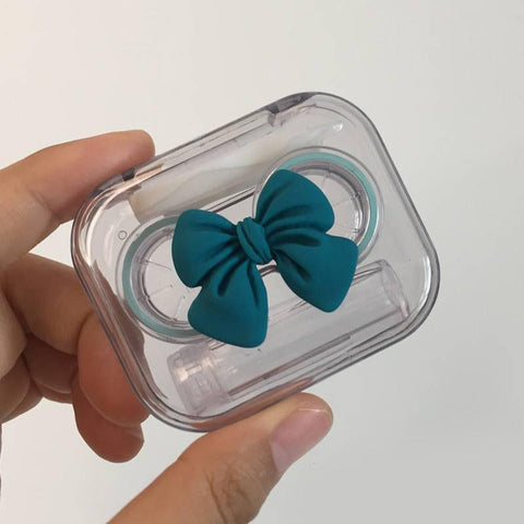 Contact Lenses Case Portable Bow Transparent Tweezers-BH00858-Veeddydropshipping