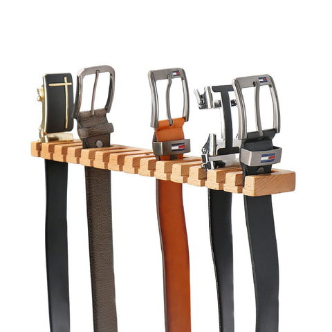 Belt Hanger For Closet Wooden Belts-HA01568-Veeddydropshipping