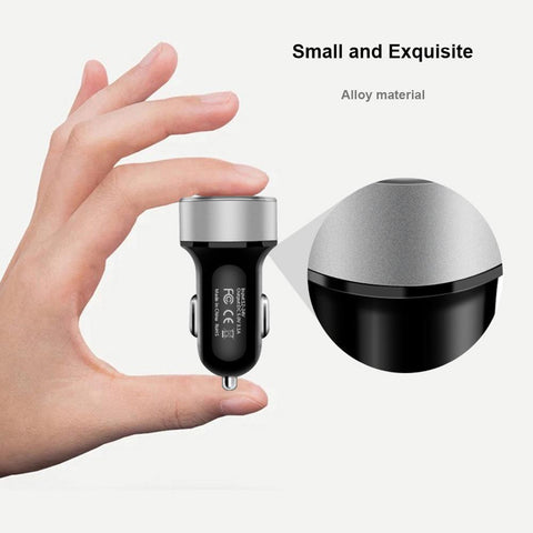 Dual USB Car Charger Digital LED   Socket Lighter Phone Charge-Veeddydropshipping