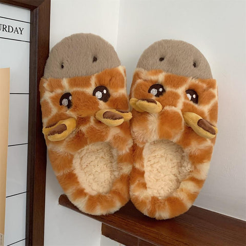 Bottom Plush Home Shoes Women Cartoon Cute-BS01179-Veeddydropshipping